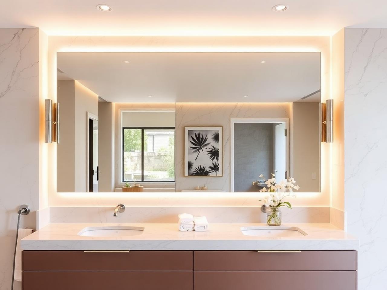 Custom mirror installation
