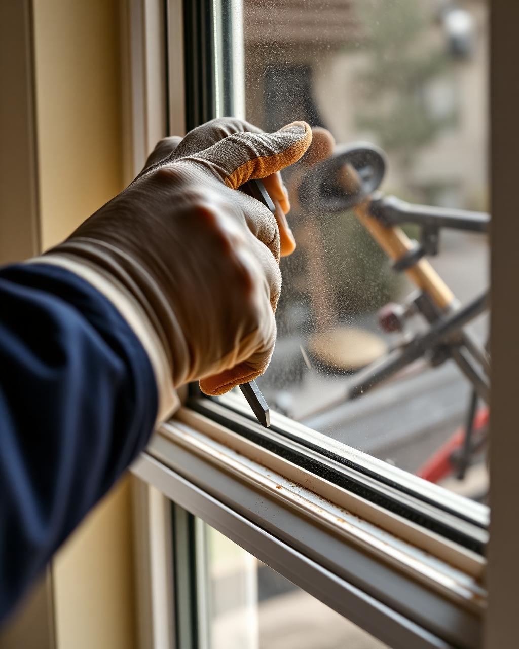 S&S Glass technician at work